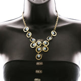 Luxury Crystal Y-Necklace Gold NWOT