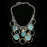 Luxury Necklace Silver/Blue NWOT