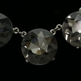 Luxury Faceted Necklace Silver/Gray NWOT