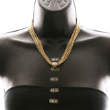 Luxury Crystal Necklace Gold NWOT