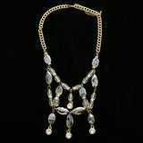 Luxury Crystal Necklace Gold NWOT