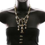 Luxury Crystal Necklace Gold NWOT