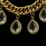 Luxury Crystal Necklace Gold NWOT