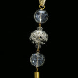 Luxury Crystal Y-Necklace Gold NWOT