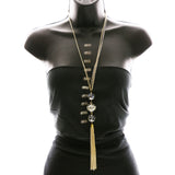 Luxury Crystal Y-Necklace Gold NWOT
