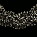 Luxury Crystal Necklace Gunmetal NWOT