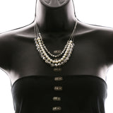 Luxury Pearl Necklace Silver/White NWOT