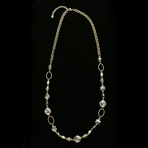 Luxury Necklace Gold/Gray NWOT