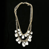 Luxury Crystal Necklace Gold NWOT