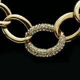 Luxury Crystal Necklace Gold NWOT