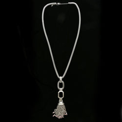 Luxury Crystal Y-Necklace Silver/Purple NWOT