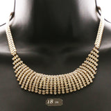 Luxury Crystal Necklace Gold NWOT