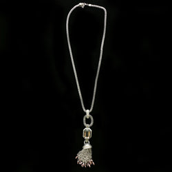 Luxury Crystal Pendant-Necklace Silver/Purple NWOT