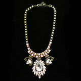 Luxury Crystal Necklace Gold/Pink NWOT