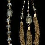 Luxury Crystal Necklace Gold NWOT