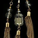 Luxury Crystal Necklace Gold NWOT