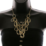 Luxury Hammered Finish Necklace Gold NWOT