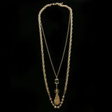 Luxury Crystal Necklace Gold NWOT