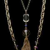 Luxury Crystal Necklace Gold NWOT