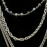 Luxury Crystal Necklace Silver NWOT