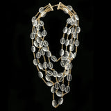 Luxury Crystal Necklace Gold NWOT