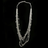 Luxury Crystal Necklace Silver NWOT