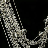 Luxury Crystal Necklace Silver NWOT