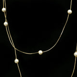 Luxury Pearl Necklace Gold/White NWOT