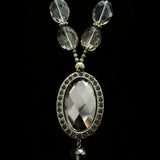 Luxury Crystal Y-Necklace Silver NWOT