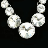 Luxury Crystal Necklace Silver NWOT