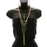 Luxury Crystal Necklace Gold NWOT