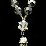 Luxury Crystal Y-Necklace Silver NWOT