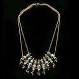 Luxury Crystal Necklace Gold NWOT