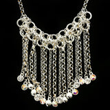 Luxury Crystal Necklace Silver NWOT