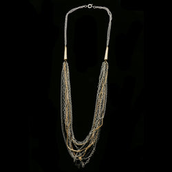 Luxury Crystal Necklace Gold/Black NWOT