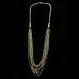 Luxury Crystal Necklace Gold/Black NWOT