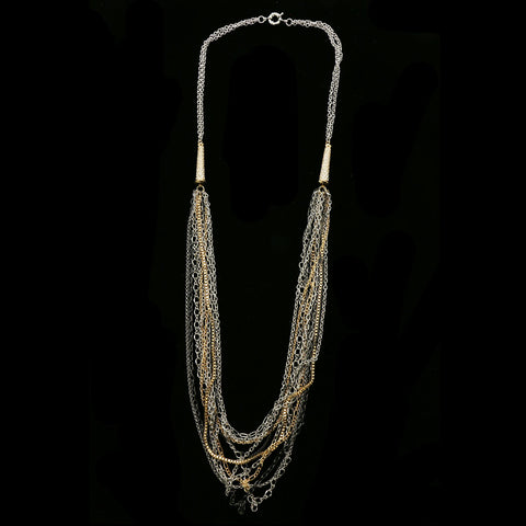 Luxury Crystal Necklace Gold/Black NWOT