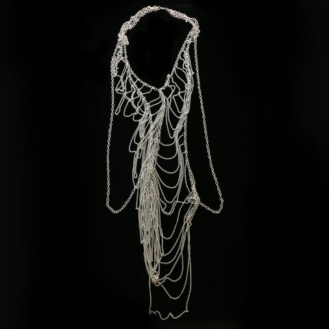 Luxury Necklace Silver NWOT
