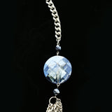 Luxury Faceted Necklace Silver/Blue NWOT