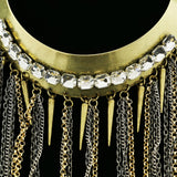 Luxury Crystal Choker-Necklace Gold NWOT