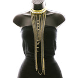 Luxury Crystal Choker-Necklace Gold NWOT