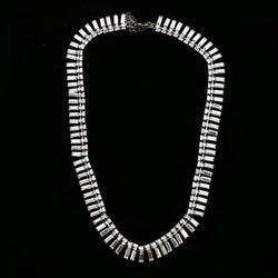 Luxury Crystal Necklace Gunmetal NWOT