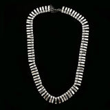 Luxury Crystal Necklace Gunmetal NWOT