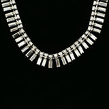 Luxury Crystal Necklace Gunmetal NWOT