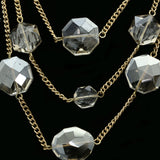 Luxury Crystal Necklace Gold NWOT