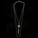 Luxury Faceted Pendant-Necklace Silver/Pink NWOT