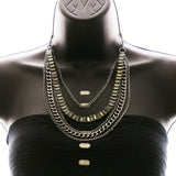 Luxury Crystal Necklace Gunmetal NWOT