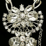 Luxury Crystal Necklace Silver NWOT