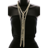 Luxury Crystal Necklace Silver NWOT