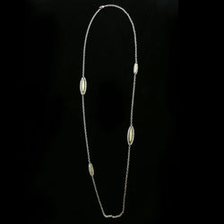 Luxury Crystal Necklace Silver/Green NWOT